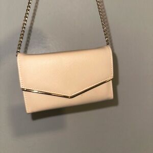 Elegant Cream Chain Shoulder Bag